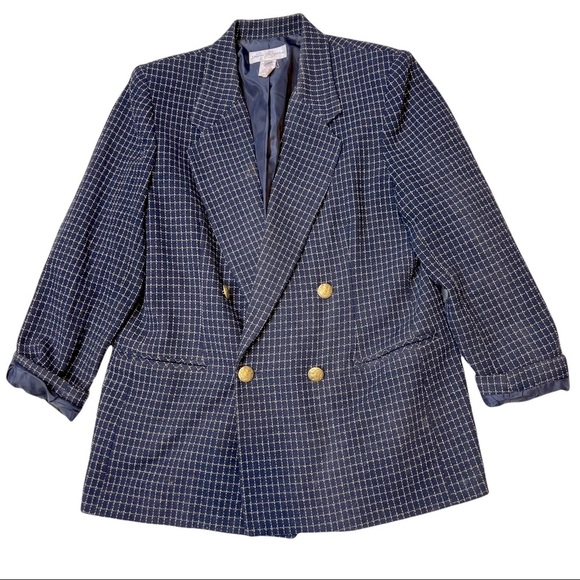 Kim Rogers Jackets & Blazers - Vintage Kim Rogers Oversized Navy Blazer Jacket​